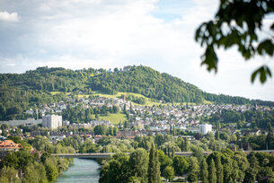 Aussicht Richtung Gurten von Bundesterrasse