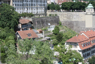 Stiftsgarten, von der Kirchenfeldbrücke aus gesehen